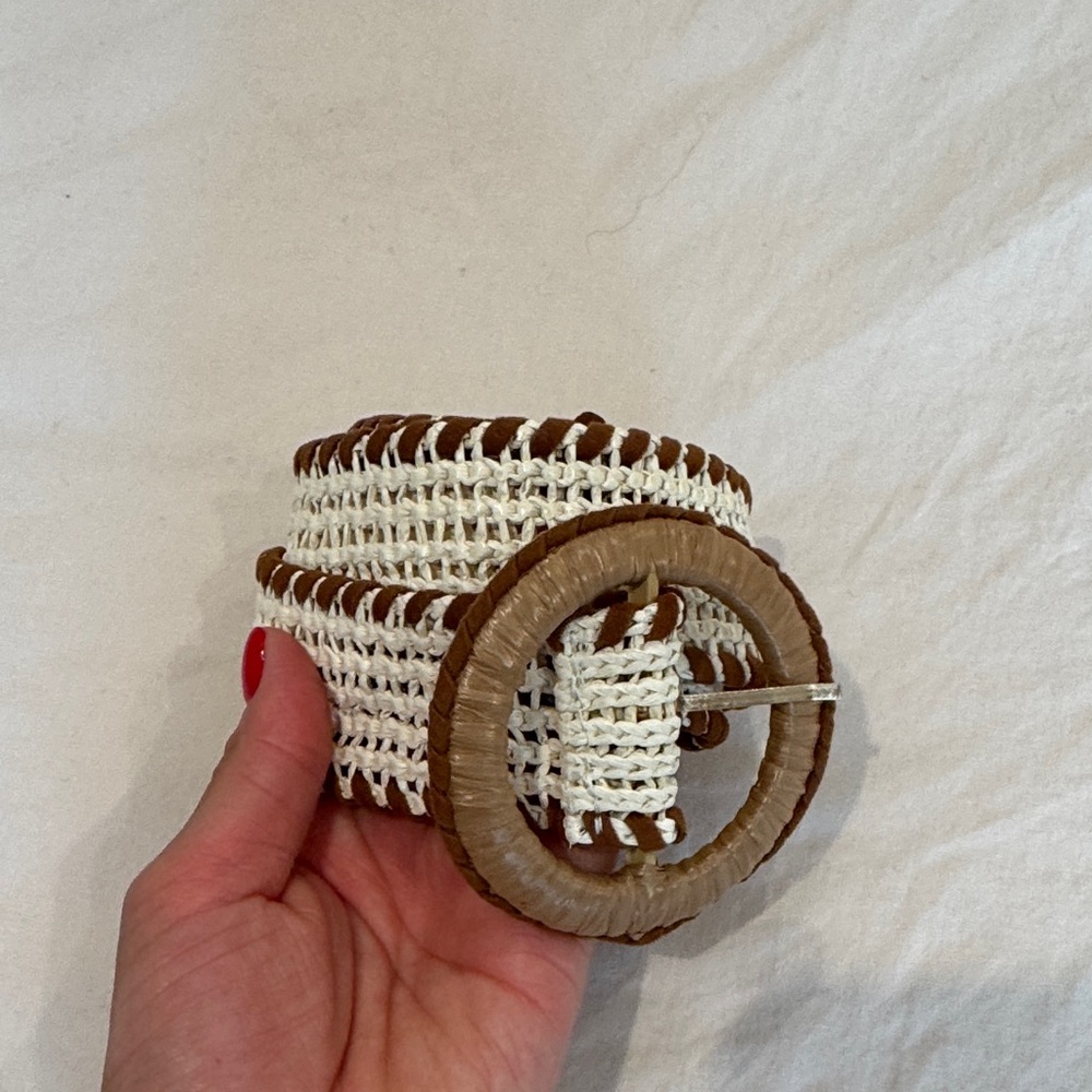Raffia one size belt